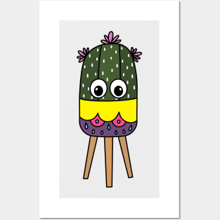 Cute Cactus Design #333: Cute Cactus In A Nice Planter Posters and Art